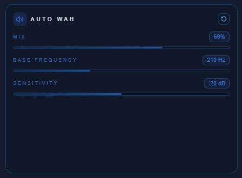 Auto Wah effect for dynamic expressive filtering